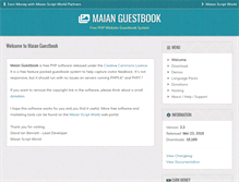 Tablet Screenshot of maianguestbook.com